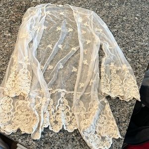 Lace Embroidered Kimono